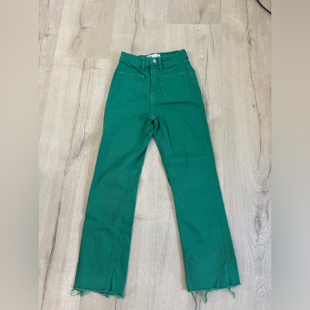 Zara jeans in green